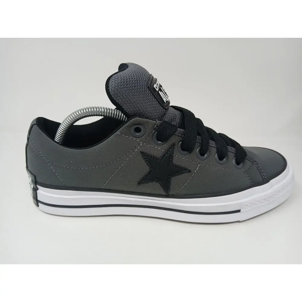 Converse Unisex Star Low Puff Dark Matter Gray Canvas Sneakers Mens 9/Women 10.5 - Picture 12 of 15